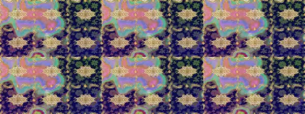 Damask çizim kalıbı arka planı tekrarlıyor. Barok tarzında altın çiçek süsü. Mavi renklerdeki altın element. Antika altın tekrarlanabilir duvar kağıdı.