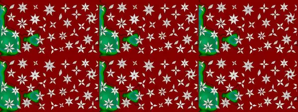 Çocuksu tasarım. Elle çizilmiş çiçek desenli Raster çizimi. Tekstil, kumaş, ambalaj, hatıra defteri için hoş bir çiçek arkaplanı. Kırmızı arkaplanda.