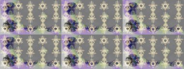 Kar Tanesi Mozaik ikonu. Grafiksel element dekorasyonu. Düz dizayn. Sembol kışı, donmuş, Noel, yeni yıl tatili. Raster illüstrasyonu. Gri, nötr ve bej renkli siluet kar tanesi işareti.