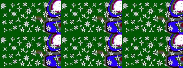 Modern çiçek arkaplanı. Parlak renkli çiçekli ve yeşil yapraklı harika bir çiçek deseni. Moda baskıları için zarif bir şablon. Halk stili.