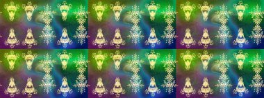 Kutlamanın sembolü. Yeni yıl tabelası. Noel tasarımı için. Raster illüstrasyonu. Altın ikon silueti. Kar tanesi kışı altın renklerde yalıtılmış.