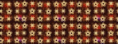 Raster illüstrasyonu. Renkli arka planda izole tatlı kar taneleri. Soyut mandala ya da tuhaf kar tanesi çizgisi sanat tasarımı.