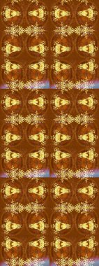 Raster illüstrasyonu. Altın renkli kristal kar taneleri.