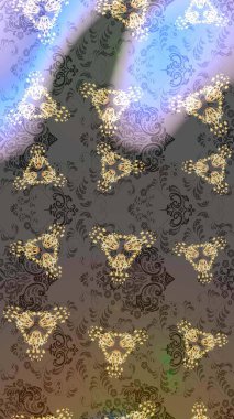 Kar tanesi kışı. Kışın sembolü. Renkli arka planda izole edilmiş suluboya kar taneleri. Raster illüstrasyonu.