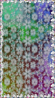 Raster deseni. El çizimi desen. Art Inspi tarzı çiçekler ve arka plan bırakıyor. Karalama çiçekleri kusursuz desen.