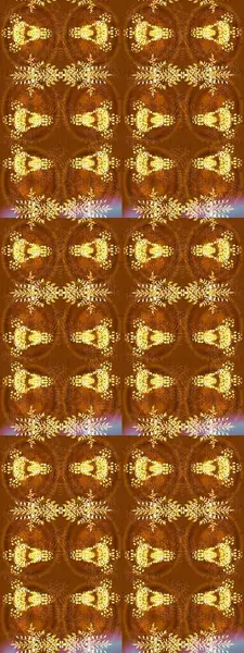 Raster illüstrasyonu. Altın renkli kristal kar taneleri.