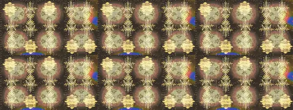 Çiçek ve yapraklı karalama şeklinde Raster çiçek deseni. Kahverengi, bej ve nötr renklerde bahar çiçekleri. Raster illüstrasyonu.