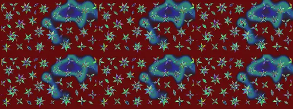 Kırmızı renkte çiçekler. Raster düz çiçek çizim deseni. Tasarım hediye paketi, tebrik kartları, posterler ve afiş tasarımı.