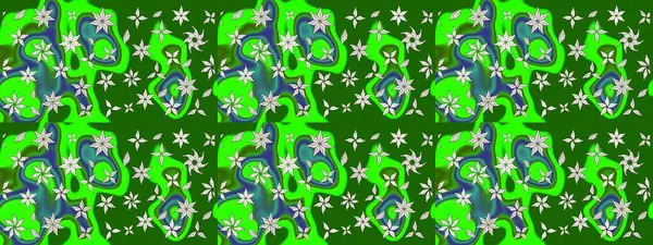 Raster illüstrasyonu. Çizim kalıbı. Organik motif arka planı. Ultraviyole kumaş deseni.