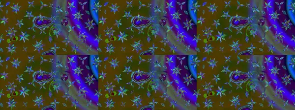 Parlak renkli çiçekleri ve kahverengi renkli yaprakları olan harika bir çiçek deseni. Moda baskıları için zarif bir şablon. Halk tarzı. Modern çiçek arkaplanı.