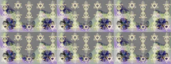 Gri, nötr ve bej renkli kar taneleri. Renkli arka planda izole tatlı kar taneleri. Raster illüstrasyonu.