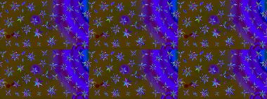 Raster Hip kumaş deseni. Eskiz Vintage Çiçek Deseni.