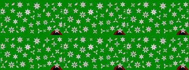 Küçük çiçekte güzel bir çiçek deseni var. Çiçekli çiçek deseni, suluboya. Raster deseni.