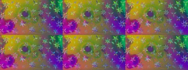 Yeşil renkli çiçekler. Çiçekli karalama şeklinde Raster çiçek deseni. Yumuşak, bahar çiçekli arka plan.