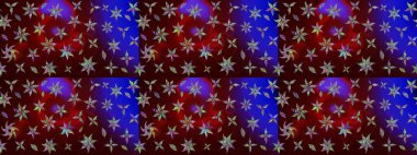 Raster güzel kumaş deseni çiziyor. Düz Çiçek Elementleri Tasarımı. Renkli Bahar Teması eskiz kalıbı. Çiçek deseni.