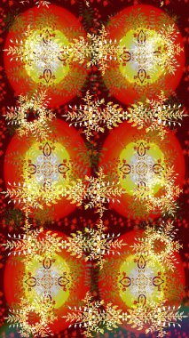 Zarif, parlak ve eskiz kırmızı, kahverengi ve sarı çiçek desenli tasarım. Sabıka baskıları, bebek kıyafetleri, duvar kâğıtları, paket kutuları vb..