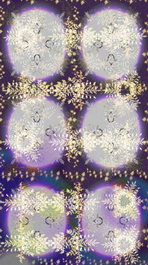 Raster Noel renkli arka plan ile düşen kar tanesi. Noel kar taneleri ile arka plan. Kış arka plan. Raster illüstrasyon.