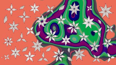 Raster şirin suluboya çiçek desenleri çiziyor. Büyük bir çiçek boyası seti. Kartlar, davetiyeler, tarih kartları ve daha fazlası için kullanılabilir.