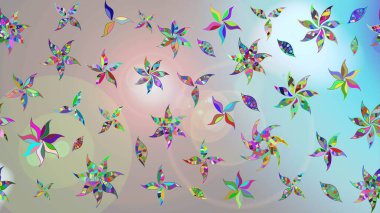 Güzel suluboya yaz çiçekleri deseni..