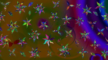 Çiçek arkaplan. Güzel kumaş deseni. Çizim raster deseni.