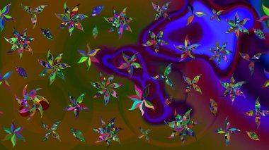 Tony 'nin kumaş kalıbını çiz. Modaya uygun kumaş deseni. Raster illüstrasyonu. Küçük çiçekte sevimli çiçek deseni var..