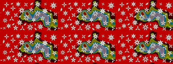 Güzel kumaş deseni. Raster illüstrasyonu. Bahar çiçekli güzel bir çiçek deseni..