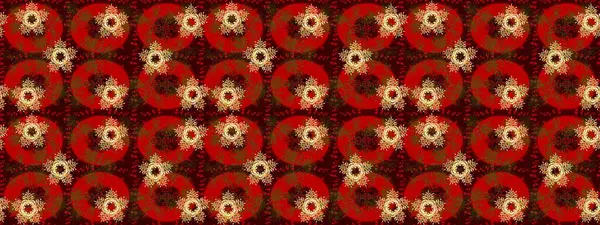 Kumaş veya Duvar Kağıdı Tasarımı. Tekstil için Lacy Fashion Print. Mandalas 'ın dekoratif dokusu. Stilize Çiçekler. Lace Snowflakes 'in etnik kökü. Folk Style. Raster illüstrasyonu.