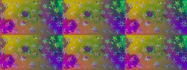 Yeşil renkli çiçekler. Çiçekli karalama şeklinde Raster çiçek deseni. Yumuşak, bahar çiçekli arka plan.