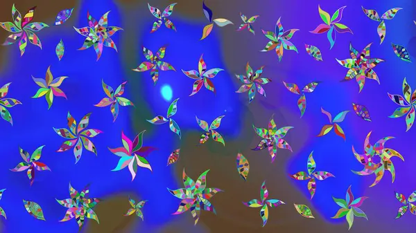 Küçük mavi çiçeklerle oldukça eski bir besin torbası deseni. Tekstil, kumaş, kapaklar, duvar kağıtları, baskı, paket, koleksiyon defteri, örgü, dekupaj için çiçek arkaplanı..