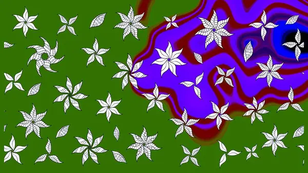 Raster deseni. Küçük çiçekte güzel bir çiçek deseni var. Çiçekli çiçek deseni, suluboya..