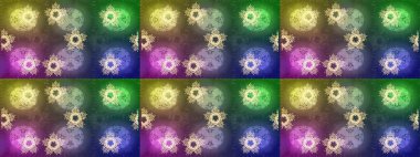 Kar taneleri tasarımı. Retro tarzı doku, soyut kış elementleri. Harika tasarım posteri, kapak resmi, yeşil, nötr ve kahverengi renkli kart tasarımı. Moda olmuş kar taneleri ve elementler Memphis kartları.