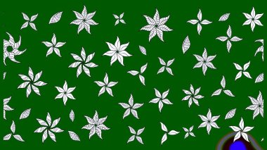 Robot resim. Raster illüstrasyonu. Küçük çiçekte sevimli çiçek deseni var..