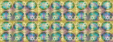 Kar tanesi süsleme deseni. Renkli arka planda izole edilmiş kar tanelerinin düz tasarımı. Kar taneleri arka planda. Raster illüstrasyonu. Kar taneleri deseni.