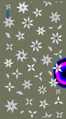 Yeşil renkte manzaralı çiçek deseni. Üst manzara, yumuşak stil. Çiçek kompozisyonu, el boyası, hassas şablon. Sevgililer günü ve tebrik kartı konsepti için şık bir davet.