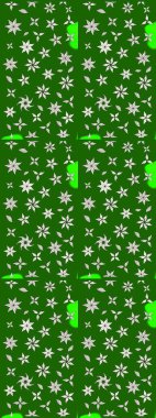 Yeşil renkli çiçekler. Renkli Bahar temalı eskiz kalıbı. Çiçekli çiçek deseni, suluboya. Düz Çiçek Elementleri Tasarım Raster illüstrasyonu.