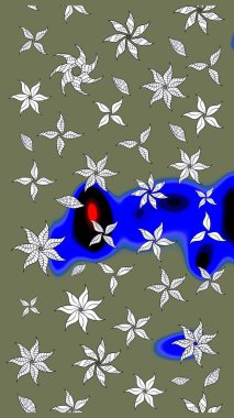 Yatak çarşafları, ceket, paket tasarımı, kumaş ve moda kavramları için tekstil baskısı. Eskiz modeli etnik tasarım. Çiçekleri, deniz kabukları, mandalaları ve suluboya efektleri olan deniz altyapısı.