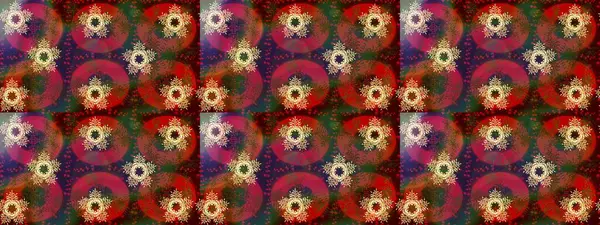 Renkli arka plan üzerinde izole sevimli kar taneleri. Raster resim. Soyut mandala veya kaprisli kar tanesi hat sanat tasarım.