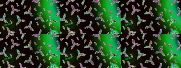 Renkli elementlerle Raster ilginç desen.