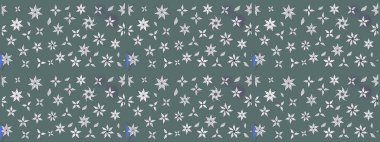 Küçük çiçekteki sevimli çiçek deseni. Raster illüstrasyonu. Tony 'nin kumaş kalıbını çiz. Modaya uygun kumaş deseni.