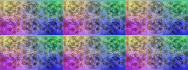 Renkli elementlerle Raster ilginç desen.