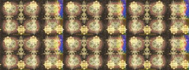 Raster illüstrasyonu. Düz yatıyordu. Renkli kar tanesinden yapılmış kış deseni. Kış konsepti.