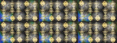 Güzel soyut kar taneleri raster tasarımı. Düz kar karalama ikonları, kar taneleri gri, yeşil ve bej renkli siluetler noel afişi için, kartlar. Yeni yıl kar tanesi.