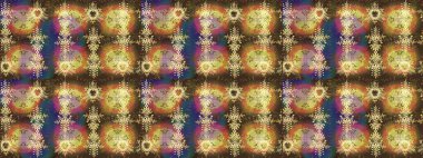 Renkli kar taneleri. Raster illüstrasyonu. Kar tanesi raster deseni. Renkli arka planda izole tatlı kar taneleri.