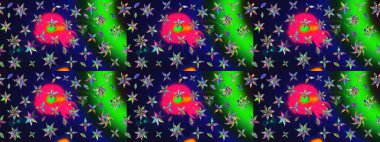 Düz Çiçek Elementleri Tasarımı. Çocuk stili. Çiçekli eskiz arkaplanı. Renkli Bahar Teması çizim şablonu.