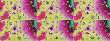 Güzel kumaş deseni. Güzel suluboya yaz çiçekleri deseni..