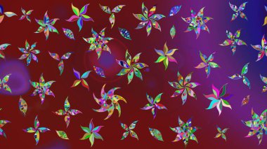 Modern stil dokusu. Çiçek desenli raster, kırmızı çizgi grafik deseni soyut raster arkaplan.