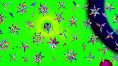 Düz Çiçek Elementleri Tasarımı. Raster Şirin kumaş deseni. Renkli Bahar Teması eskiz kalıbı. Eskiz klasiği.