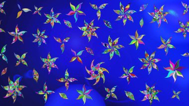 Sabıka fotoğraflarında, bebek kıyafetlerinde, duvar kâğıtlarında, paket kutularında falan kullanılabilir. Zarif, parlak ve eskiz mavi çiçek deseni tasarımı.