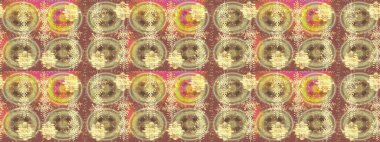 Bej, kahverengi ve nötr renklerde güzel bir tekstil. Suluboya çiçekli çiçek deseni. Raster illüstrasyonu.