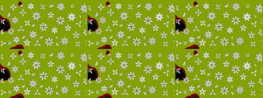 Yeşil renkli çiçekler. Renkli Bahar Teması eskiz kalıbı. Düz Çiçek Elementleri Tasarımı. Güzel çiçek deseni..